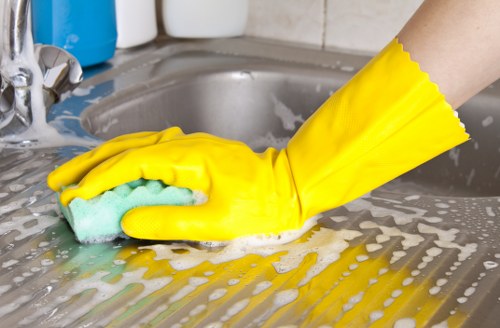 Professional carpet cleaning equipment in a commercial space