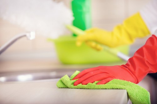 Upholstery cleaning removing dust and pet hair from a chair